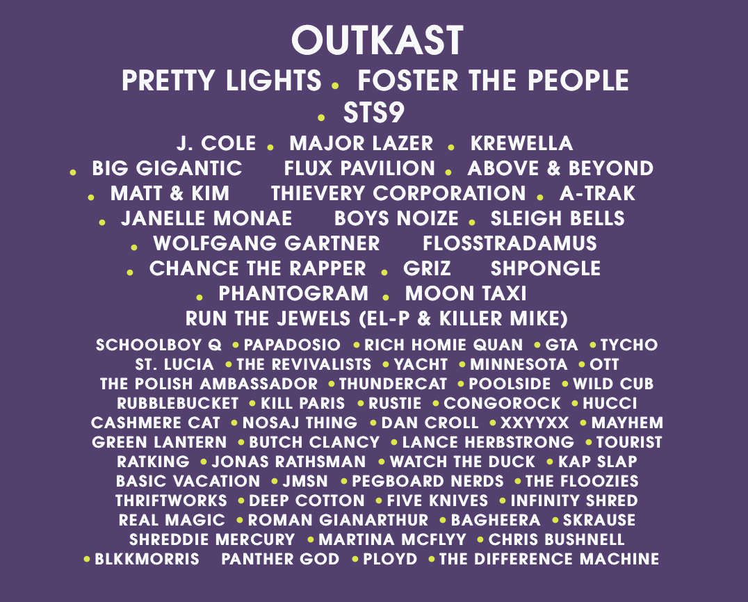 CounterPoint Festival 2014 Lineup W/ Outkast Headlining [News]